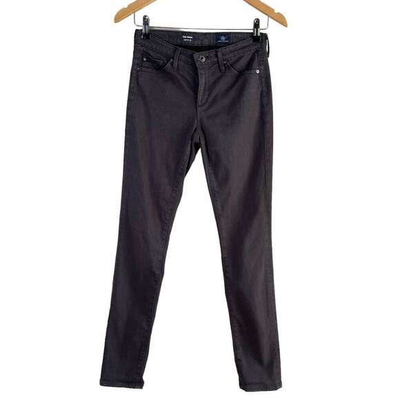 Adriano Goldschmied AG The Prima Mid-Rise Cigarette Leg Pants Charcoal Grey, 25R - Picture 2 of 15